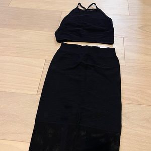 Black two piece set
